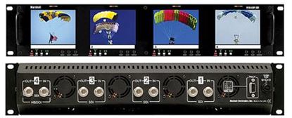 Obrázek V-R44DP-SDI Four 4' Ultra High Resolution LCD Screen Rack Mount Panel with SDI Input